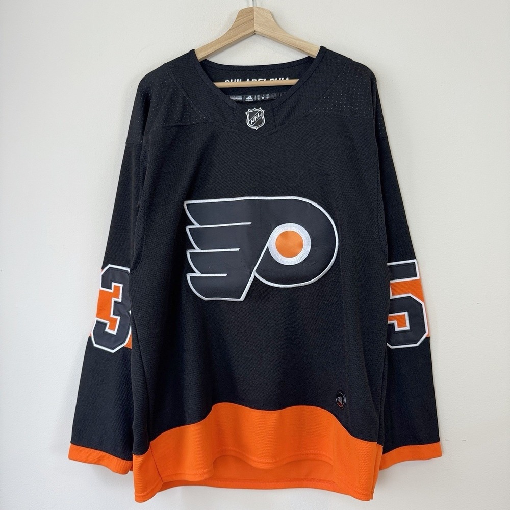 Shayne Gostisbehere Philadelphia Flyers Adidas Black NHL Hockey Jersey - Size 50